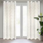Takoy Draperie opacă MARIGOLD de tip blackout cu imprimeu al frunzelor de nufăr de 140 x 250 cm