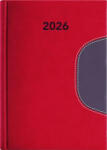 Dayliner Naptár, tervező, A5, napi, DAYLINER "Memphis", piros-szürke (DL6AG-MEFA5NA-PS)
