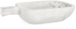 Bizzotto Bol decorativ lemn alb Jamal 42x25x10h (0186322) Tava