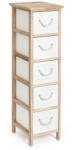 Bizzotto Comoda lemn alb maro Yvette 26x32x98h (0210783) Comoda