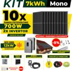AustrianSolar Kit Complet Sistem Fotovoltaic 7kWh Austrian Solar Monofazat, Invertor Off-Grid , Panouri Fotovoltaice 700W (Optiune Montaj + dosar prosumator) (X68ACOPERIS)