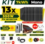 AustrianSolar Kit Complet Sistem Fotovoltaic 7kWh Austrian Solar Monofazat, Invertor Off-Grid , Panouri Fotovoltaice 550W (Optiune Montaj + dosar prosumator) (X67ACOPERIS)