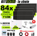 AustrianSolar Kit Complet Sistem Fotovoltaic 60kWh Austrian Solar Trifazat, Invertor On-Grid , Panouri Fotovoltaice 700W (Optiune Montaj + dosar prosumator) (XSOL_TRIF_60KW_Panta)