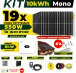 AustrianSolar Kit Complet Sistem Fotovoltaic 10kWh Austrian Solar Monofazat, Invertor Hibrid , Panouri Fotovoltaice 550W (Optiune Montaj + dosar prosumator) (X89ACOPERIS)
