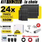 AustrianSolar Kit Complet Sistem Fotovoltaic 13kW On-Grid TRIFAZAT, cu Montaj, Invertor INVT si 24 panouri fotovoltaice Austrian Solar, 550W (ASOL_TRI_13,2kW_Panta)