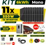 AustrianSolar Kit Complet Sistem Fotovoltaic 6kWh Austrian Solar Monofazat, Invertor Off-Grid , Panouri Fotovoltaice 550W (Optiune Montaj + dosar prosumator) (X65ACOPERIS)