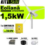 AustrianSolar Turbina eoliana rezidentiala Orizontala de 1, 5kW 1500W (X162)