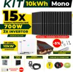 AustrianSolar Kit Complet Sistem Fotovoltaic 10kWh Austrian Solar Monofazat, Invertor On-Grid , Panouri Fotovoltaice 700W (Optiune Montaj + dosar prosumator) (X16ACOPERIS)