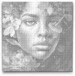  PontPöttyöző - Szenzuális nő Méret: 50x50cm, Keretezés: Műanyagtáblával, Szín: Zöld