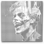  PontPöttyöző - Őrült bohóc Méret: 50x50cm, Keretezés: Kartonlemezen, Szín: Kék