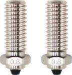 QIDI Tech Биметална дюза за X-Smart 3/X-Plus 3/X-Max 3/Q1-Pro - Комплект от 2 бр. - 0, 8 mm (728683350075)