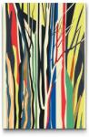  Festés számok szerint - Absztrakt fák színekben Méret: 40x60cm, Keretezés: Kartonlemezen