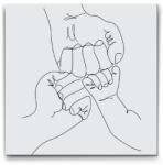  Festés számok szerint - Családi kötelék Méret: 30x40cm, Keretezés: Keret nélkül (csak a vászon)