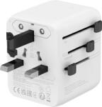 CANYON Адаптер за Захранване CANYON Travel Adapter OnTour 20 EU/UK/US/AUS 20W White (CNS-TA20W1005W) - beep