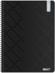 ICO Student Black A/4 100 lapos kockás spirálfüzet (7500161001)
