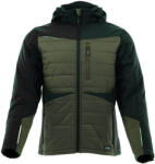 SARA Comfort Winter Hybrid Bélelt Kabát - Fekete/Zöld - XL (DT-SARA-1-63-630-75-25-XL)