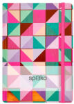 Spoko Színes Mozaik A/5 96 lapos keményfedeles vonalas jegyzetfüzet (S081510303)