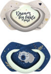 CanpolBabies Canpol babies Set suzete simetrice din silicon Light touch 0-6m SLEEPY KOALA albastru (3022658BLU)