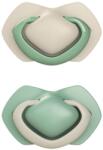 CanpolBabies Canpol babies Set suzete simetrice din silicon Light touch 6-18m PURE COLOR verde (22656BEI)