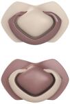 CanpolBabies Canpol babies Set suzete simetrice din silicon Light touch 6-18m CULOARE PURA roz (22656PIN)