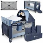 Lionelo Patut Pliant cu Doua Nivele Lionelo Sven Plus 120x60cm Blue Navy (LO-SVEN_PLUS_BLUE_NAVY)