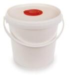  Vödör szöszmentes törlőkendő adagolásához, visszazárható fedéllel, 6, 5 l, fehér (KHH896) (KHH896)