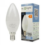 ECOLight LED gyertyaizzó B37 E14 3W 270lm 6500K hidegfényű ökofény (ECOLED1315)