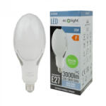 ECOLight LED izzó E27 30W 3000lm 6000K Cold Rocket + E40 adapter Ecolight (ECOLED1762)