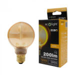 ECOLight LED gömbizzó G80 E27 4W 200lm 1800K Meleg izzószálas dekoratív ZERO Ecolight (ECOLED3014)
