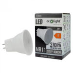 ECOLight LED reflektor izzó MR11 3W 270lm 4000K semleges 12V Ecolight (ECOLED1225)