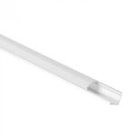 Ecolight Sarokba szerelhető eloxált alumínium LED profil 2m matt borítással LED szalagokhoz + végzárókkal RW Ecolight sorozat (ECOPRO0525MR)