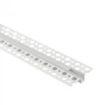 Ecolight LED alumínium profil gipszkartonhoz REGIPS süllyesztett fehér 2m matt borítással LED szalagokhoz + végzárókkal GPW Ecolight sorozat (ECOPRO0590MR)