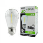 ECOLight Edison LED izzó S14 E27 0.3W 50lm 2700K Meleg 3V-os izzószálas Ecolight (ECOLED2710)