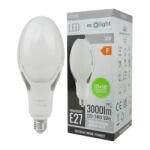 ECOLight E27 LED izzó 30W 3000lm 4000K semleges Rocket + E40 adapter Ecolight (ECOLED1761)