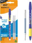 BIC Illusion Gel hőérzékeny golyóstoll, radírral, 0, 7 mm, kék, 1 db golyóstoll + 2 tollbetét bliszteres csomagolásban