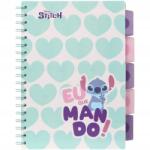 Stitch Spirálfüzet, Stitch, B5, PP, 100 lap, Zöld (74982PTR)