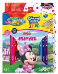Colorino Kids színes ceruza, Minnie, Háromszög alakú, Jumbo, 12 + 1 szín (90638PTR)