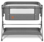 Lionelo Patut Co-Sleeper Lionelo Leonie Plus 3 In 1 Pliabil Cu Sistem De Leganare Cu Setare Unghiulara Reglabil Gri (LO-LEONIE_PLUS_GREY_STONE)