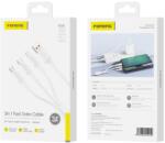 FONENG kábel XS01 3in1 3A 1.2M Fehér