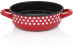 Metalac Cratita Mica Metalac Tufne Capacitate 2.1L Diametru 20CM Rosu/Alb/Negru (377397)