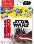 Colorino Kids színes ceruza, Star Wars, Háromszög alakú, Jumbo, 12 + 1 szín (89472PTR)