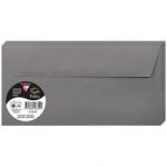 Clairefontaine Pollen boríték csomag, 120 g, DL, 110 x 220 mm, antracit szürke, 20 db