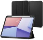 Spigen urban fit tabletvédő álló, flip, oldalra nyíló, trifold, asztali tartó, ceruza tartó, textil minta, fekete, kompatibilis: Apple IPAD Pro 11, 2025, / IPAD Pro 11, 2024 (ACS07020)