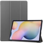 Samsung Tab S7 Plus WIFI 5G GIGAPACK Tok álló, bőr hatású aktív FLIP, asztali tartó, SÖTÉTSZÜRKE (GP-99285)