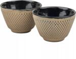 Bredemeijer Xilin Teáscsésze öntöttvas, 2 darabos készlet, bézs, magasság: 65 mm, hossz: 198 mm