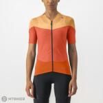 Castelli GRADIENT COLOR BLOCK női mez, skarlát/narancssárga (L)