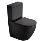 PERLA rimless monoblokk matt fekete soft close duroplast WC ülőkével, vario (MBL200MB)
