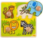 Bigjigs Toys Bigjigs Fa formaillesztő puzzle - Szafari