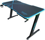 Spacer SPGD-RGB-140-02 Gamer Asztal - 140cm, Karbon, RGB, Egérpad