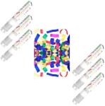 PARTYDECO Színes papír konfetti, 6 db, 20 cm